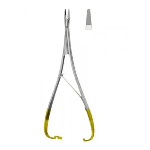 Deschamps Ligature Needle and Castroviejo Micro Needle Holder