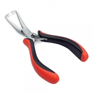 Hair Extension and Beading Plier Tool with non slip grip handles