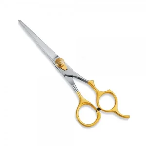 High Quality Standard Barber Scissors with Gold Plated Handles